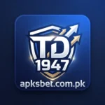 Official TD1947 Game app logo featuring apksbet.com.pk branding.